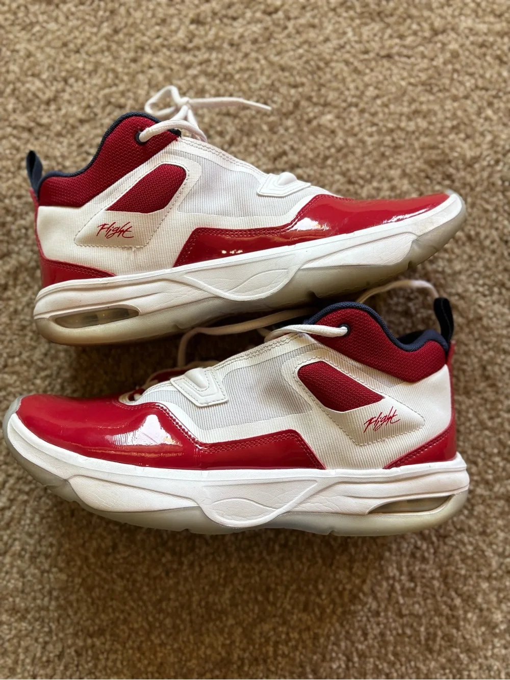 Nike Air Jordan Stay Loyal 3 Red and White Basketball Sneakers